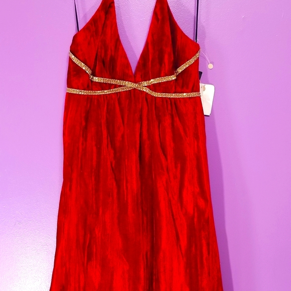 Crushed Velvet Dress - Picture 1 of 4